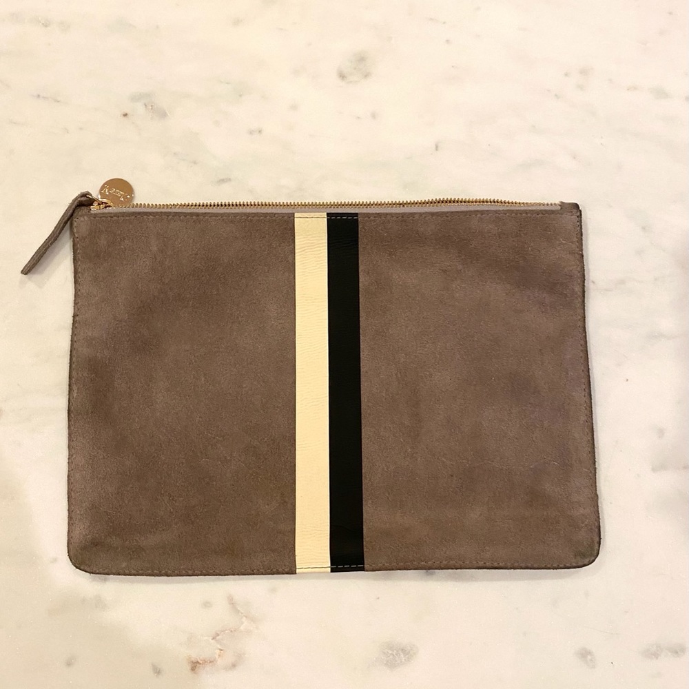 COPY - Clare V. Flat Zip Pouch
